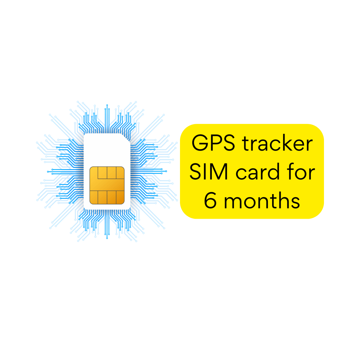 SIM card for GPS tracking, six months - HAM Systems store