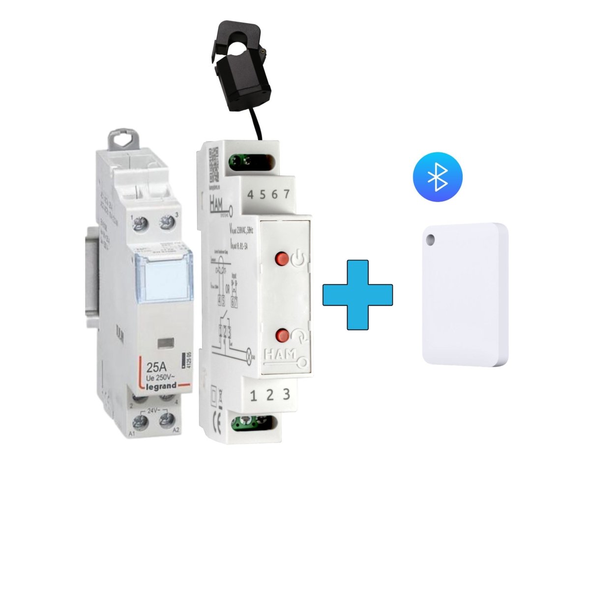 dinswitch metering and ble tag and relay 25A