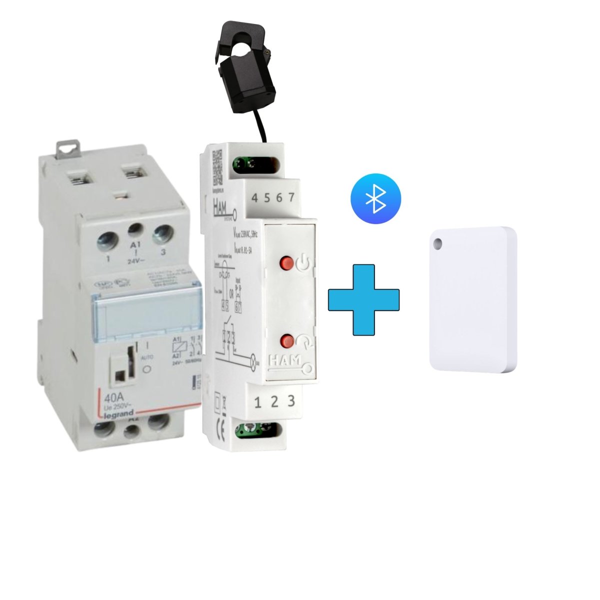dinswitch metering and ble tag and relay 40A