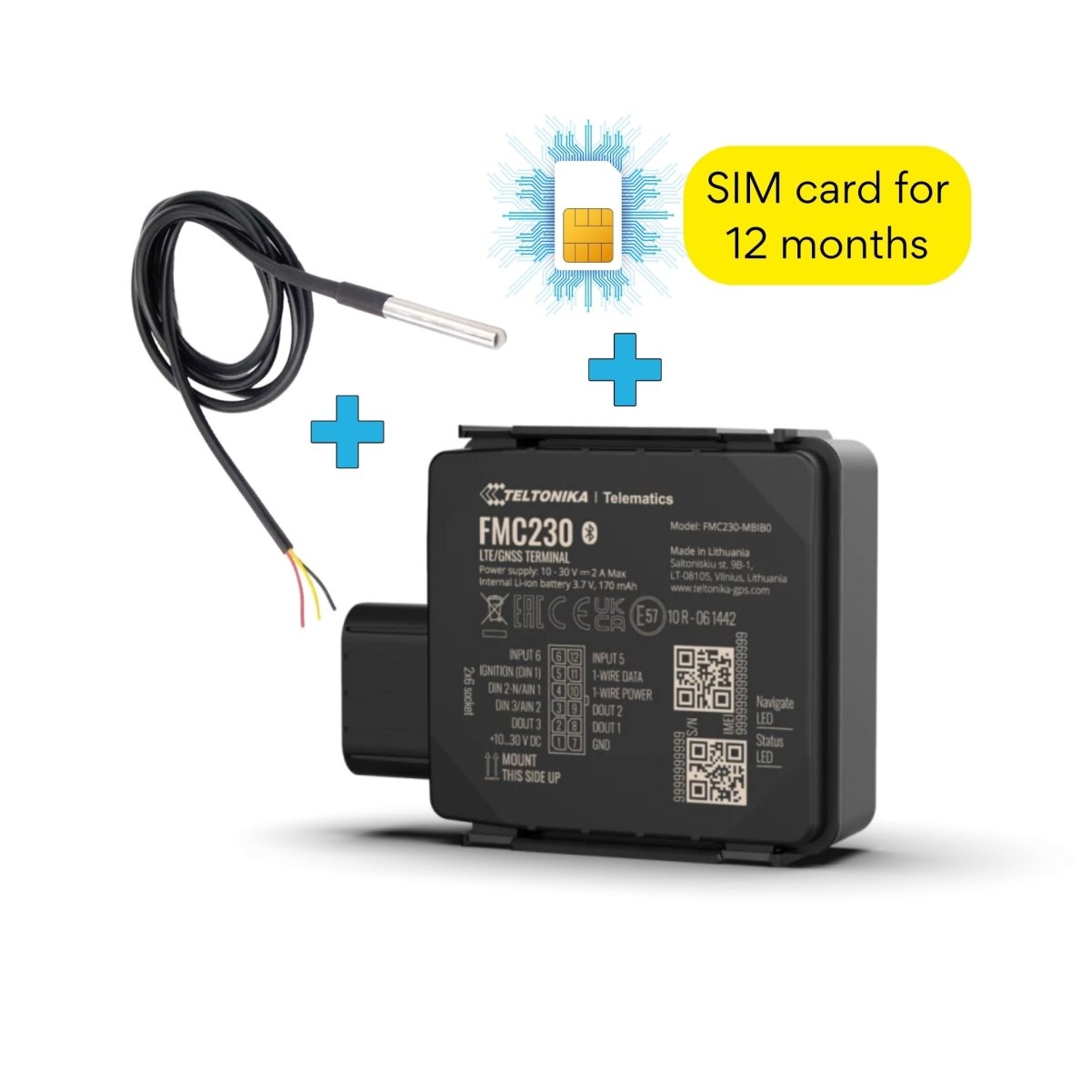 FMC230 with SIM and temperature sensor