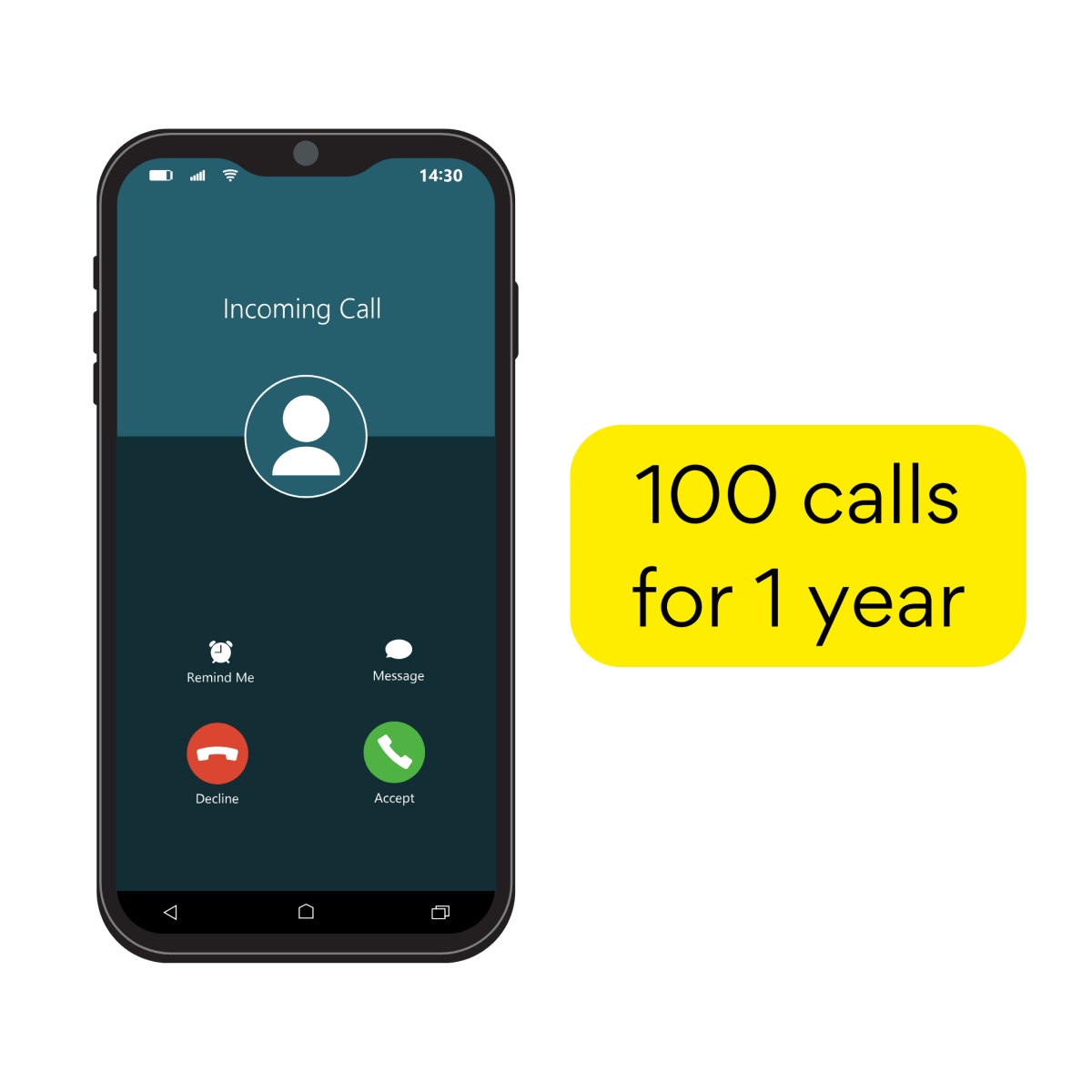 Phone Call Alerts, 100 for a year - HAM Systems store