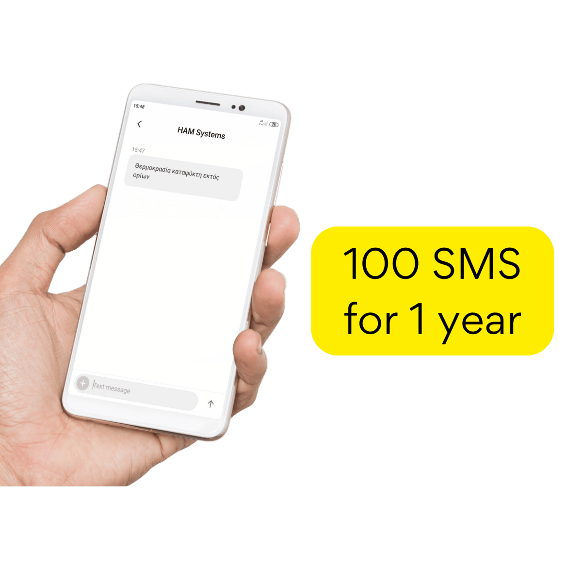 SMS Alerts, 100 for a year - HAM Systems store