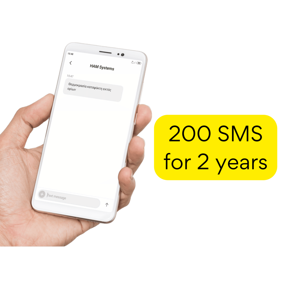 SMS Alerts, 200 for 2 years – HAM Systems